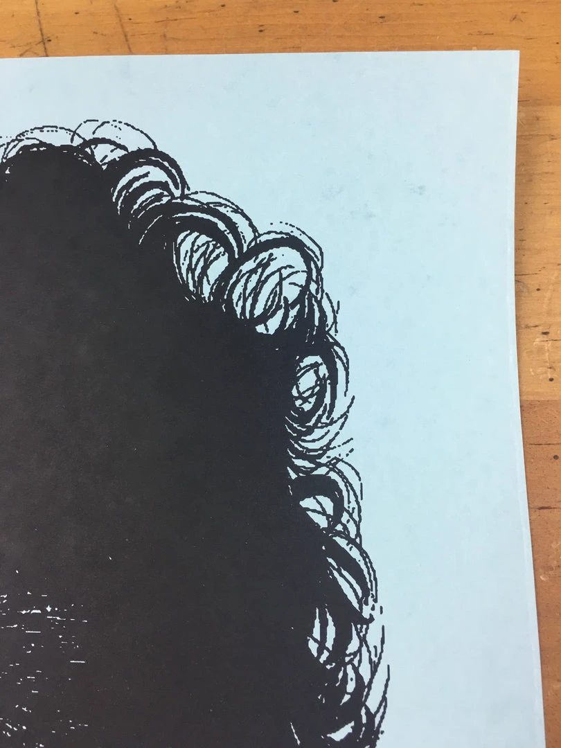 Bob Dylan The Rolling Stone - 2014 Brian Methe Art Print Blue Variant 9 Bob Dylan The Rolling Stone - 2014 Brian Methe Art Print Blue Variant