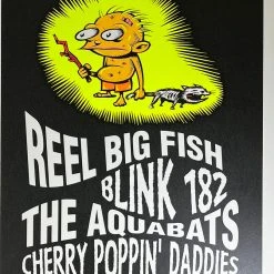 TAZ Blink 182 Reel Big Fish - 1997 T.A.Z. Poster Irvine, CA Bren Center