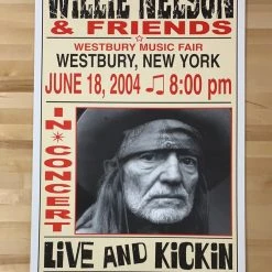 Willie Nelson - 2004 Franks Brothers 6/17 Poster Westbury, NY