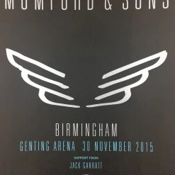 Sold Out Posters Mumford & Sons - 2015 Poster Birmingham, England, UK Genting Arena Gig Posters