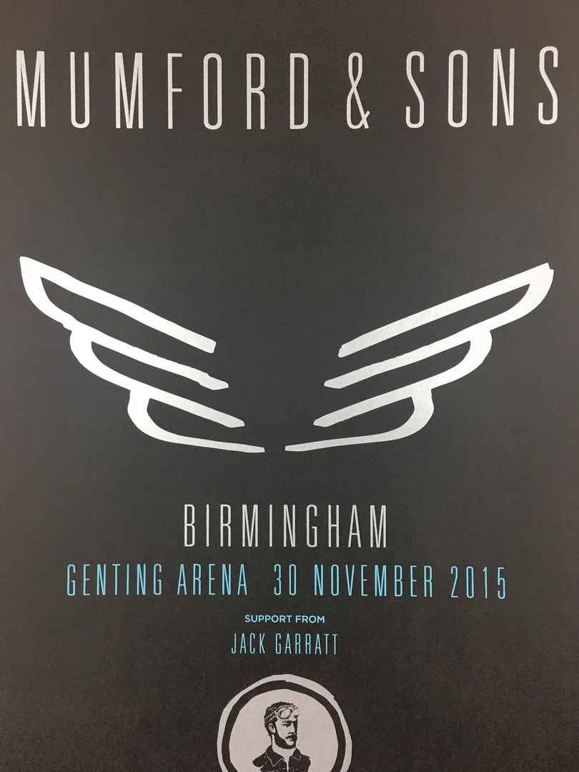 Sold Out Posters Mumford & Sons - 2015 Poster Birmingham, England, UK Genting Arena Gig Posters 3 Sold Out Posters Mumford & Sons - 2015 Poster Birmingham, England, UK Genting Arena Gig Posters