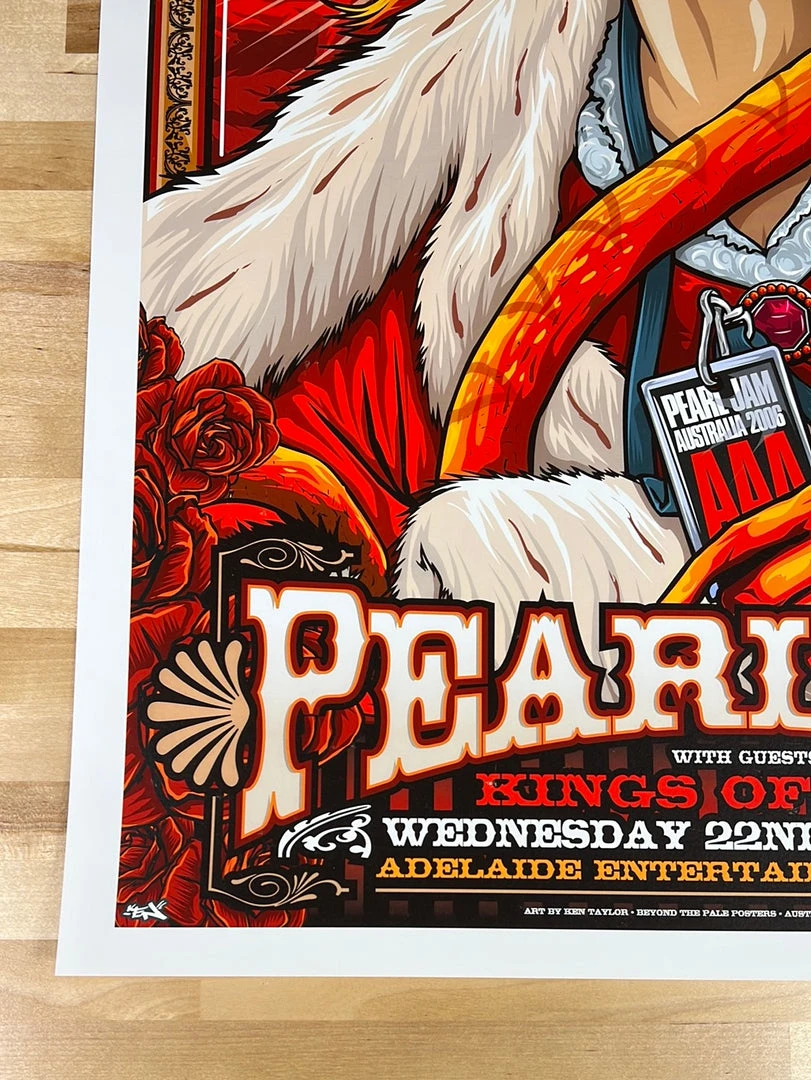 Gig Posters Pearl Jam - 2006 Ken Taylor Poster Adelaide, AUS 8 Gig Posters Pearl Jam - 2006 Ken Taylor Poster Adelaide, AUS