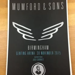 Sold Out Posters Mumford & Sons - 2015 Poster Birmingham, England, UK Genting Arena Gig Posters 12 Sold Out Posters Mumford & Sons - 2015 Poster Birmingham, England, UK Genting Arena Gig Posters