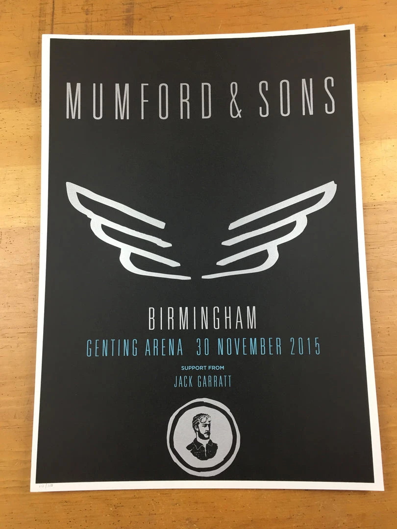 Sold Out Posters Mumford & Sons - 2015 Poster Birmingham, England, UK Genting Arena Gig Posters 5 Sold Out Posters Mumford & Sons - 2015 Poster Birmingham, England, UK Genting Arena Gig Posters