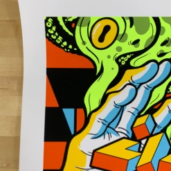 Ames Brothers Pearl Jam - 2018 Ames Design Poster S/N Lisbon, PRT Passeio Maritimo De Alges Gig Posters