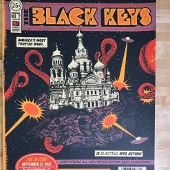 The Black Keys - 2021 Status Serigraph Poster St Petersburgh, FL Gig Posters