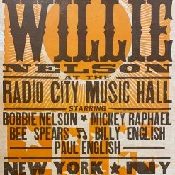 Gig Posters Willie Nelson - 2010 Hatch Show Print 7/28 Poster New York, New York