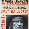 Willie Nelson - 2004 Franks Brothers 6/11 Poster Evansville, IN Gig Posters