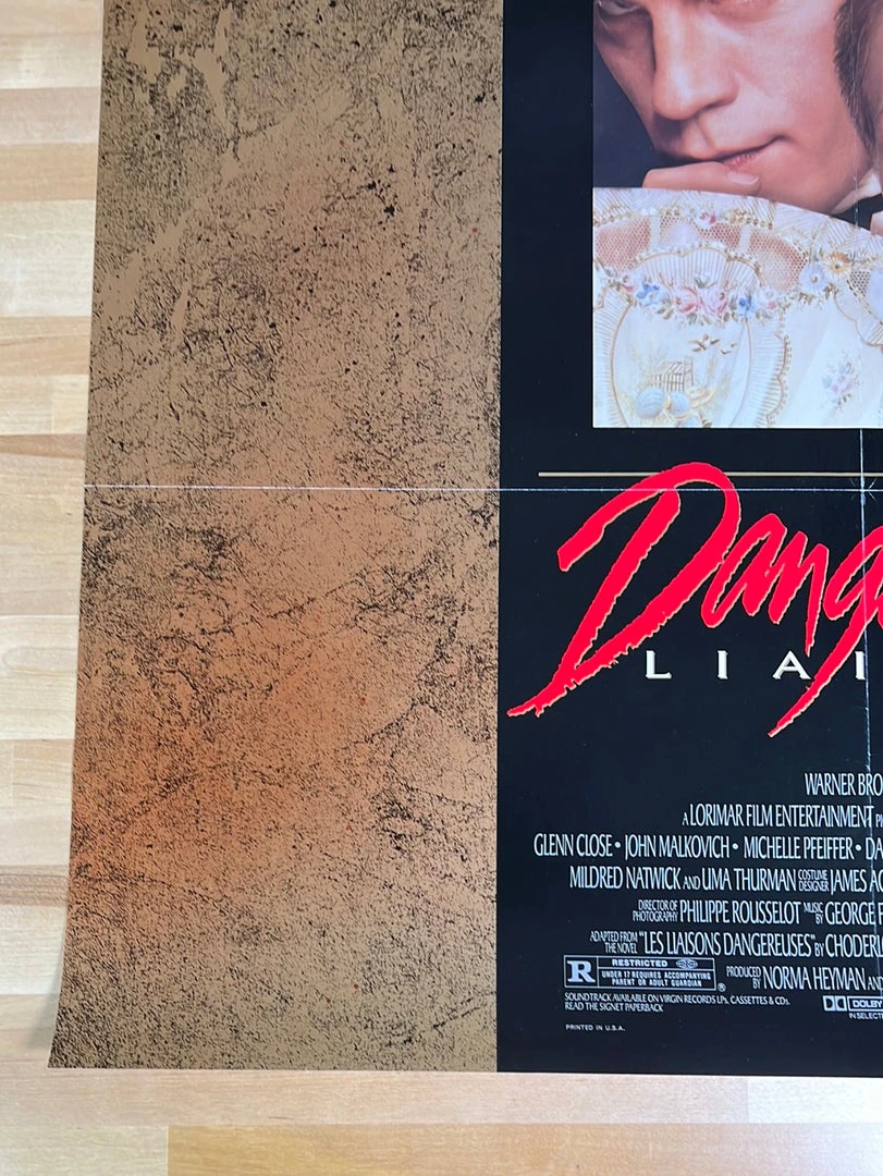 Sold Out Posters Dangerous Liaisons - 1988 One Sheet Movie Poster Original Vintage 27x40 8 Sold Out Posters Dangerous Liaisons - 1988 One Sheet Movie Poster Original Vintage 27x40