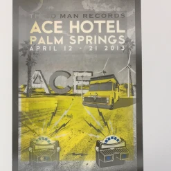 Ace Hotel - 2013 Third Man Records Poster Palm Springs Lenticular Gig Posters