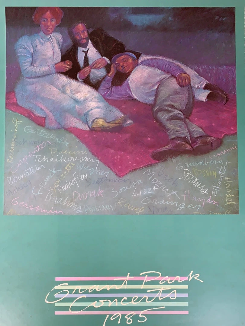 Sold Out Posters Grant Park Concerts - 1985 Lakefront Poster Chicago, IL Original Vintage 3 Sold Out Posters Grant Park Concerts - 1985 Lakefront Poster Chicago, IL Original Vintage