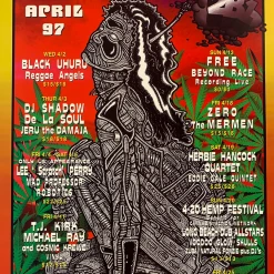 Gig Posters MHP 29 Herbie Hancock, Zero - 1997 Bella Poster Maritime Hall San Fran 1st