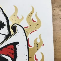 Gig Posters Brett Michaels - 2015 Billy Perkins Poster Chamberlin Rose Skull