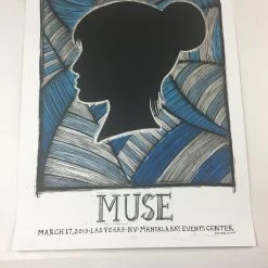 Muse - 2013 Dan Grzeca Poster Las Vegas, NV Mandalay Bay EC