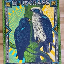 Greensky Bluegrass - 2019 Status Serigraph Poster Red Rocks, Morrison, CO 1st