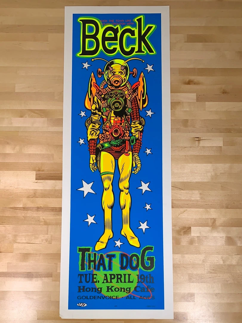 TAZ Beck - 1994 T.A.Z. Poster West Hollywood, CA Troubadour 1st Ed Gig Posters 4 TAZ Beck - 1994 T.A.Z. Poster West Hollywood, CA Troubadour 1st Ed Gig Posters