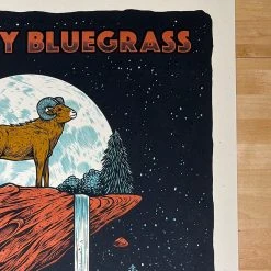 Greensky Bluegrass - 2021 Logan Schmitt Poster Morrison, CO Red Rocks