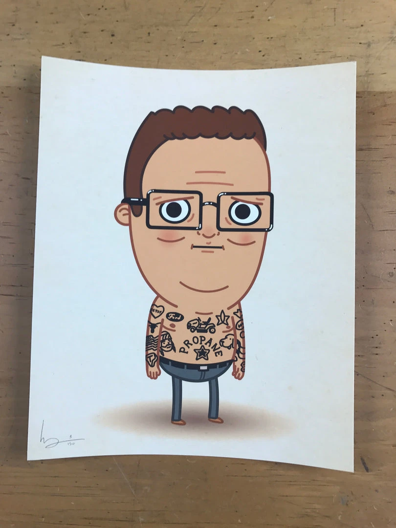 Movie/TV Posters Tatoos - 2016 Mike Mitchell Poster Hank Hill, King Of The Hill 5 Movie/TV Posters Tatoos - 2016 Mike Mitchell Poster Hank Hill, King Of The Hill