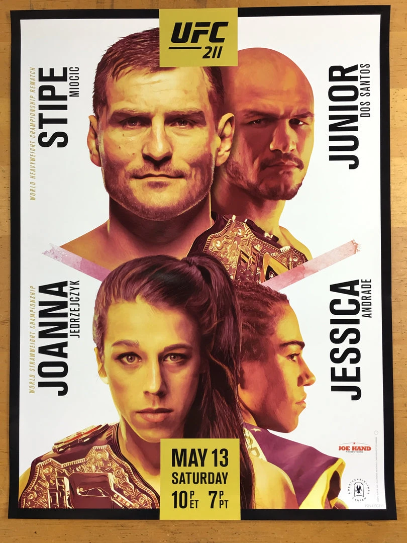 Sold Out Posters UFC 211 - 2017 Poster- Miocic Vs Dos Santos 5 Sold Out Posters UFC 211 - 2017 Poster- Miocic Vs Dos Santos