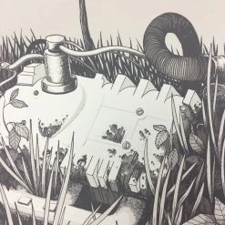 Gig Posters Big'n & The Great Brain - 2013 Justin Santora Poster Belgium Tour