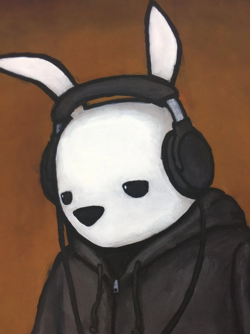 Headphones - Luke Chueh Poster, Limited Edition Art Print S/n 4 Headphones - Luke Chueh Poster, Limited Edition Art Print S/n