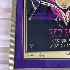 Widespread Panic - 2015 Jeff Wood Poster Red Rocks Morrison, CO FRAMED