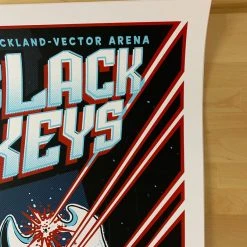 Black Keys - 2012 Blair Sayer Poster Auckland, AUS S/N Gig Posters