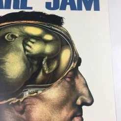Pearl Jam - 2018 Matt Cunningham Poster Chicago, IL Wrigley Field (Blue Variant)