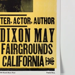 Willie Nelson - 2005 Hatch Show Print 5/5 Poster Dixon, CA May Fairgrounds Gig Posters