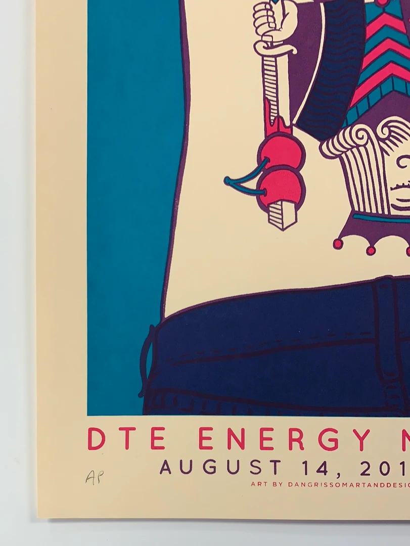 Gig Posters Kings Of Leon - 2017 Dan Grissom Poster Clarkson, MI DTE Energy 8 Gig Posters Kings Of Leon - 2017 Dan Grissom Poster Clarkson, MI DTE Energy