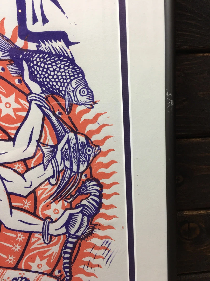 Phish - 2000 Jim Pollock Poster Columbus, OH Polaris Amphitheater, Framed 7 Phish - 2000 Jim Pollock Poster Columbus, OH Polaris Amphitheater, Framed