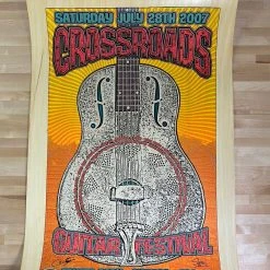 Crossroads Guitar Festival - 2007/2010 Chuck Sperry Poster, Eric Clapton Test Print