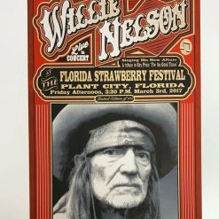Gig Posters Willie Nelson - 2017 Mattole River Studios Poster Plant City, FL 5 Gig Posters Willie Nelson - 2017 Mattole River Studios Poster Plant City, FL