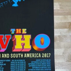 Sold Out Posters The Who - 2017 Poster North & South America Tour Litho Print