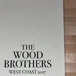 The Wood Brothers - 2017 John Vogl Poster West Coast Tour
