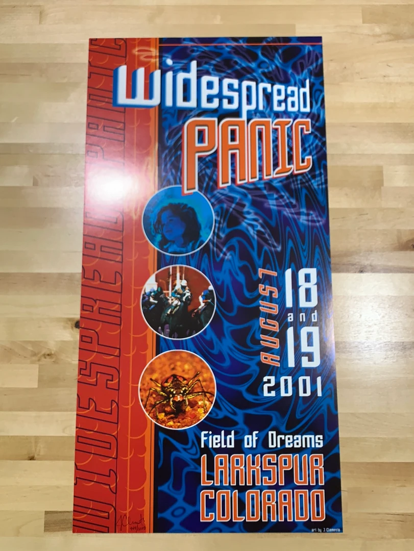 Widespread Panic - 2001 Jason Clements Poster Larkspur, CO Field Of Dreams 4 Widespread Panic - 2001 Jason Clements Poster Larkspur, CO Field Of Dreams