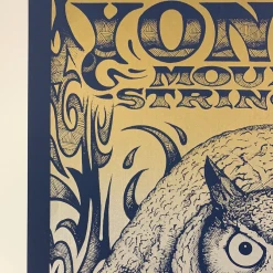 Gig Posters Yonder Mountain String Band - 2010 Michael Everett Blue Poster San Francisco, CA Fillmore