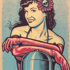 Lars Krause Betty - 2015 Lars P Krause Poster Print Hollywood Icon Pin-Up's Art Prints