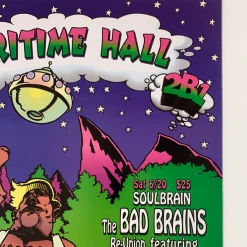 Sold Out Posters MHP 47 Maritime Hall - 1998 Poster June Zero, Soulbrain San Fran 1st Gig Posters