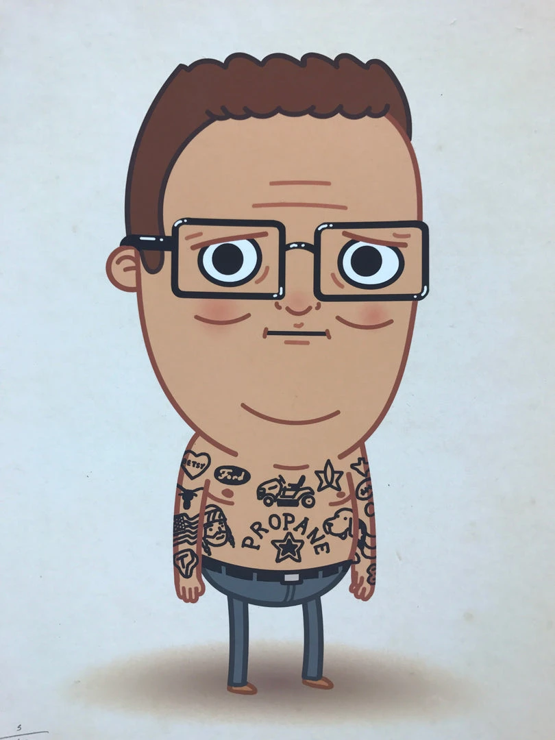 Movie/TV Posters Tatoos - 2016 Mike Mitchell Poster Hank Hill, King Of The Hill 3 Movie/TV Posters Tatoos - 2016 Mike Mitchell Poster Hank Hill, King Of The Hill