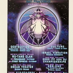 The Artworks Gig Posters MHP 97 Wu Tang Clan - 2000 Poster Maritime Hall San Fran 1st