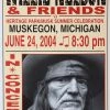 Gig Posters Willie Nelson - 2004 Franks Brothers 6/24 Poster Muskegon, MI