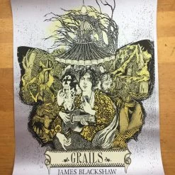 David V D'Andrea Grails - 2009 David V. D'Andrea Poster San Francisco, CA Cafe Du Nord Gig Posters