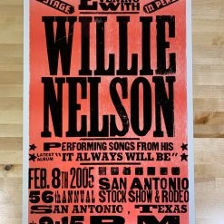 Willie Nelson - 2005 Franks Brothers Poster San Antonio, Texas