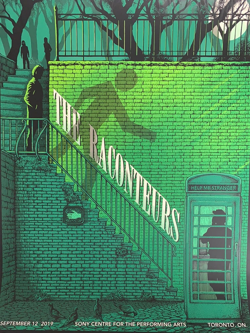 Jack White The Raconteurs - 2019 Pat Hamou Poster Toronto, ON 3 Jack White The Raconteurs - 2019 Pat Hamou Poster Toronto, ON