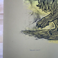 Serengeti Ghost - 2009 Dan Grzeca Poster Art Print Light Brown