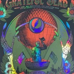 Fare Thee Well - 2015 Status Serigraph Grateful Dead Poster Chicago, IL FOIL