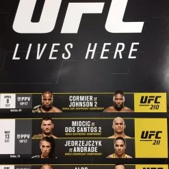 Sold Out Posters UFC Lives Here Poster 210, 211, 212