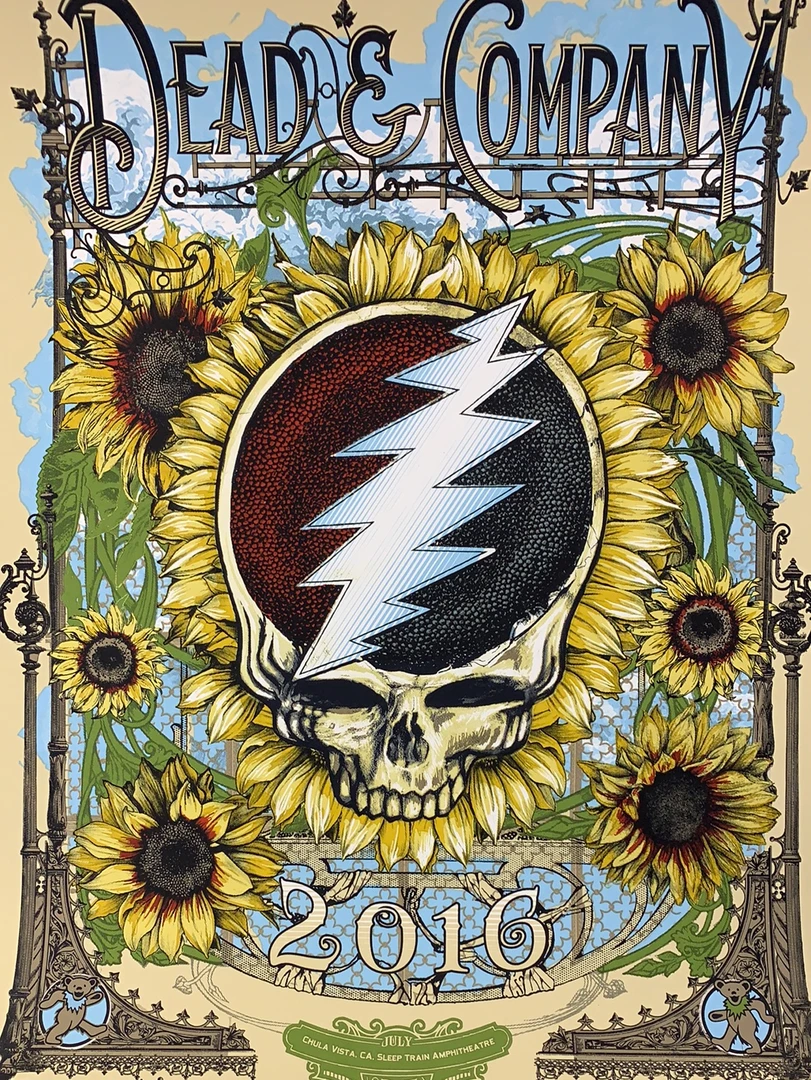 Sold Out Posters Gig Posters Dead & Company - 2016 Poster Chula Vista, CA Summer Tour 3 Sold Out Posters Gig Posters Dead & Company - 2016 Poster Chula Vista, CA Summer Tour
