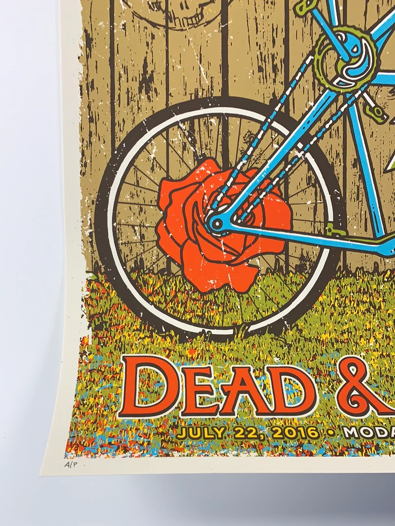 Gregg Gordon Dead & Company - 2016 Gigart Poster Portland, OR Summer Tour 8 Gregg Gordon Dead & Company - 2016 Gigart Poster Portland, OR Summer Tour